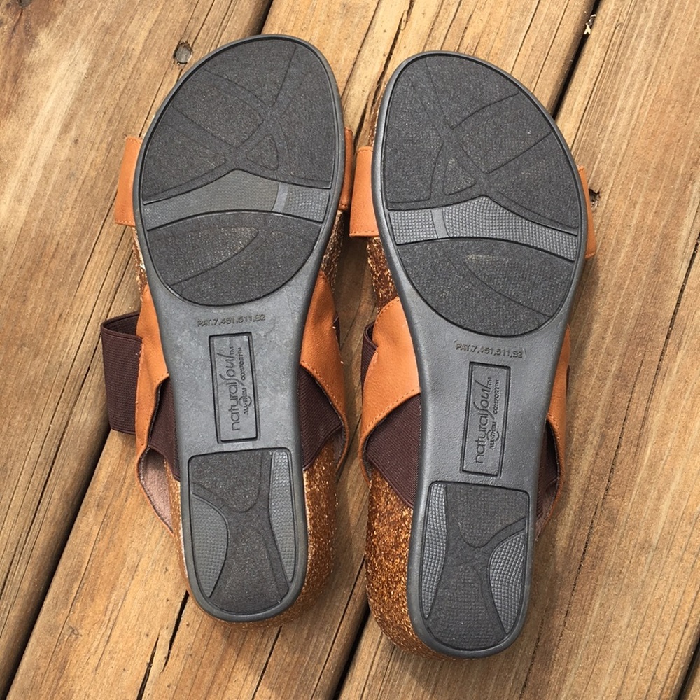 Natural Soul brown & tan sandals - Picture 4 of 9